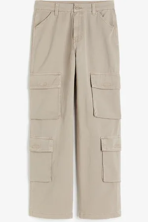 H&M Spodnie cargo z diagonalu
