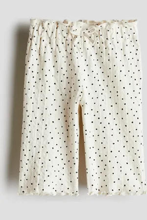 H&M Spodnie z bawełny w strukturalny splot