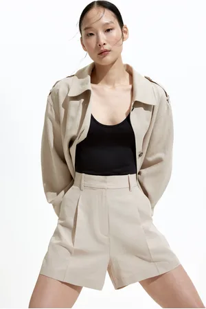 H&M Szorty z domieszką lnu