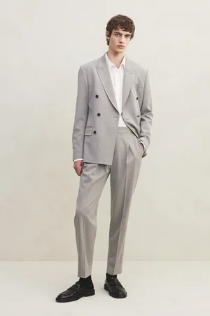 H&M Eleganckie spodnie z domieszką wiskozy