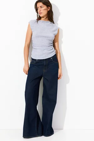 H&M Dżersejowy top o strukturalnej powierzchni