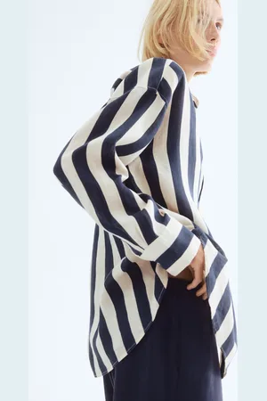 H&M Lniana koszula oversize