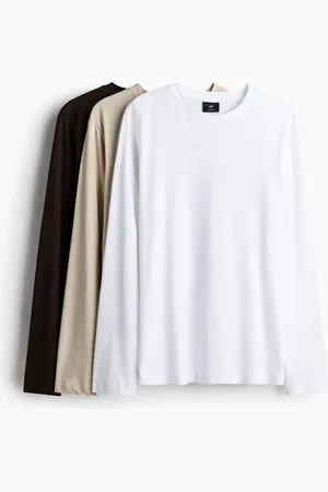 H&M Dżersejowy top Regular Fit 3-pak