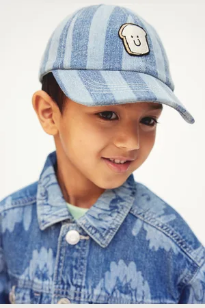 H&M Dżinsowa czapka z daszkiem i motywem
