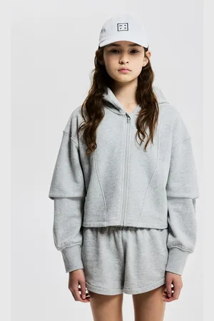 H&M Krótka rozpinana sportowa bluza z kapturem