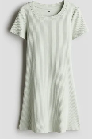 H&M Dżersejowa sukienka z krótkim rękawem