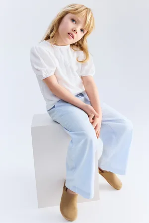 H&M Spodnie z domieszką lnu
