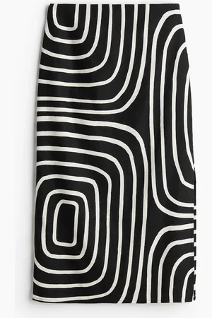 H&M Spódnica z domieszką lnu