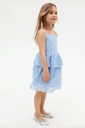 H&M Koronkowa sukienka z falbanką
