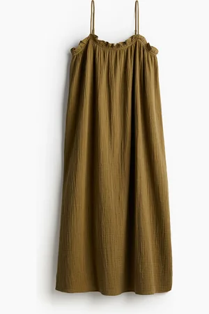H&M Bawełniana sukienka z falbankami