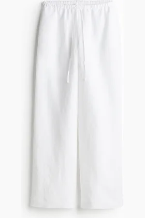 H&M Spodnie z domieszką lnu
