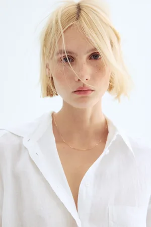 H&M Lniana koszula oversize