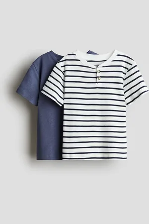 H&M T-shirt henley 2-pak