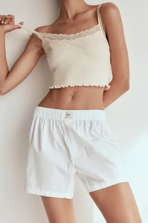 H&M Bawełniany top na ramiączkach