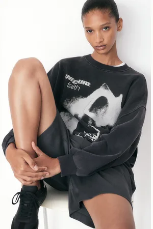 H&M Bluza oversize z nadrukiem