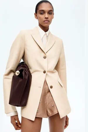 H&M Taliowana marynarka bawełniana