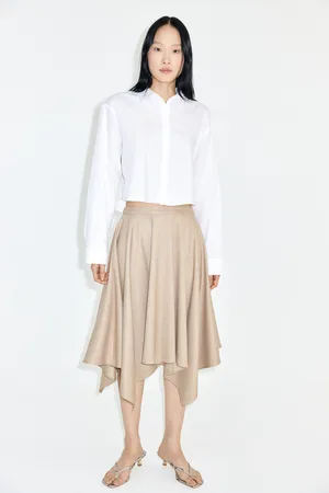 H&M Spódnica z asymetrycznym brzegiem