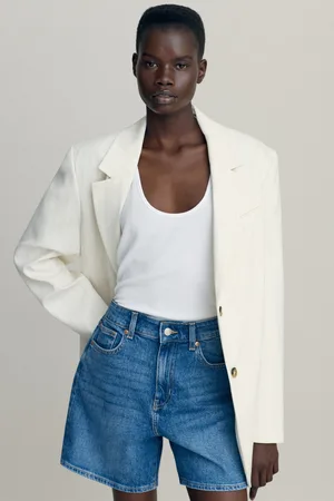 H&M Szorty dżinsowe z wysokim stanem