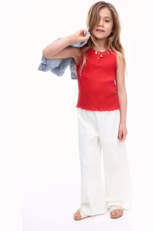 H&M Dżersejowe spodnie z szerokimi nogawkami