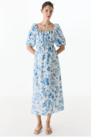 H&M MAMA Popelinowa sukienka z domieszką bawełny
