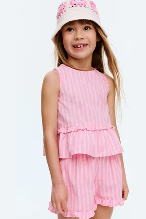 H&M Bawełniane szorty z falbankami