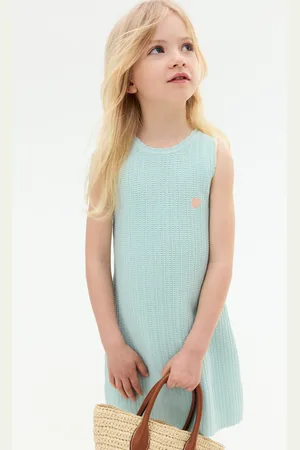 H&M Bawełniana sukienka o strukturalnym splocie