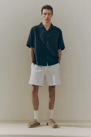 H&M Szorty z domieszką lnu Relaxed Fit