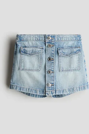 H&M Spódnico-szorty z bawełnianego denimu