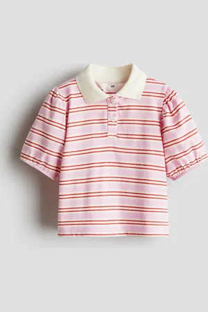 H&M Top polo z bufiastym rękawem