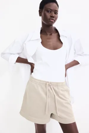 H&M Szorty dresowe ze spranej bawełny