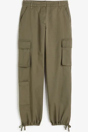 H&M Spodnie cargo z diagonalu