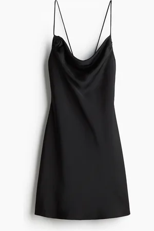 H&M Tie-detail satin slip dress