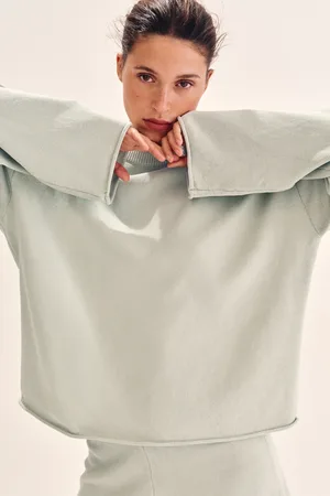 H&M Sweter ze zrolowanymi brzegami