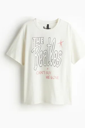 H&M T-shirt oversize z nadrukiem