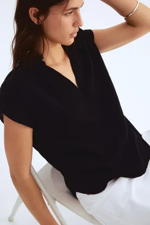 H&M Bluzka z bawełnianego muślinu