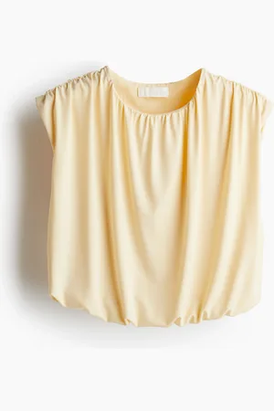 H&M Krótki top drapowany