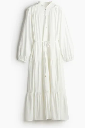 H&M Falbaniasta sukienka maxi