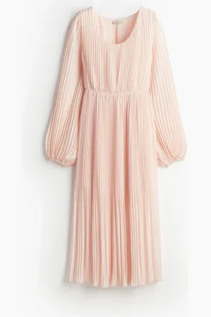 H&M Sukienka z plisowanego szyfonu