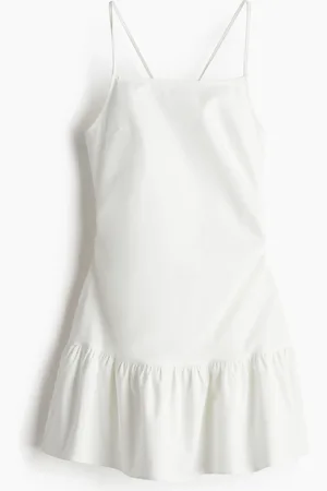 H&M Marszczona sukienka satynowa