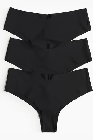 H&M Niewidoczne figi hipsters cheeky 3-pak