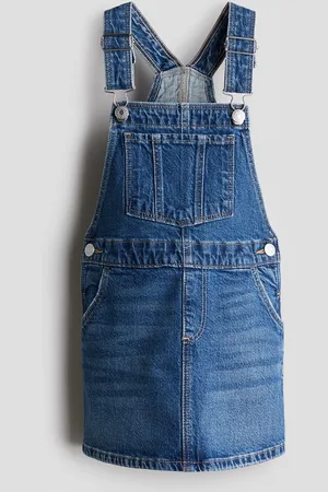 H&M Dżinsowa spódnica na szelkach
