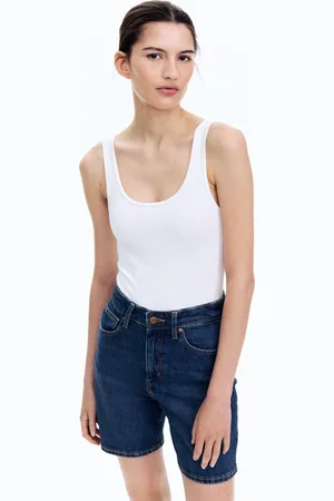 H&M Szorty dżinsowe z wysokim stanem