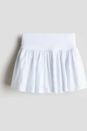 H&M Spódnica z haftem angielskim