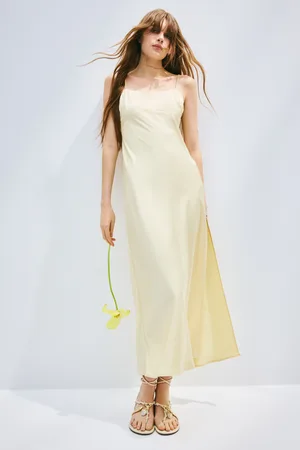 H&M Sukienka maxi z wiązaniem