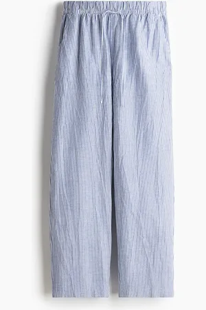 H&M Spodnie z domieszką lnu