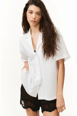 H&M Koszula z otwartymi klapami Loose Fit