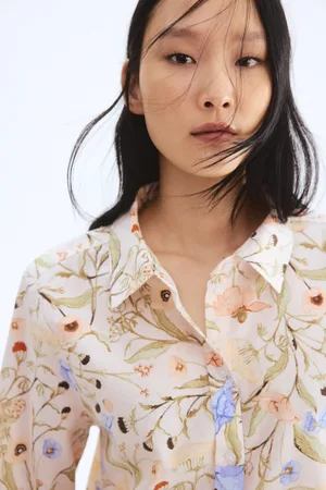 H&M Koszula z domieszką lnu