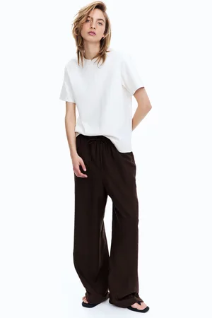 H&M Spodnie z domieszką lnu