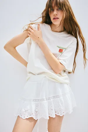 H&M T-shirt oversize z nadrukiem