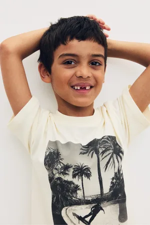 H&M Luźny T-shirt z nadrukiem